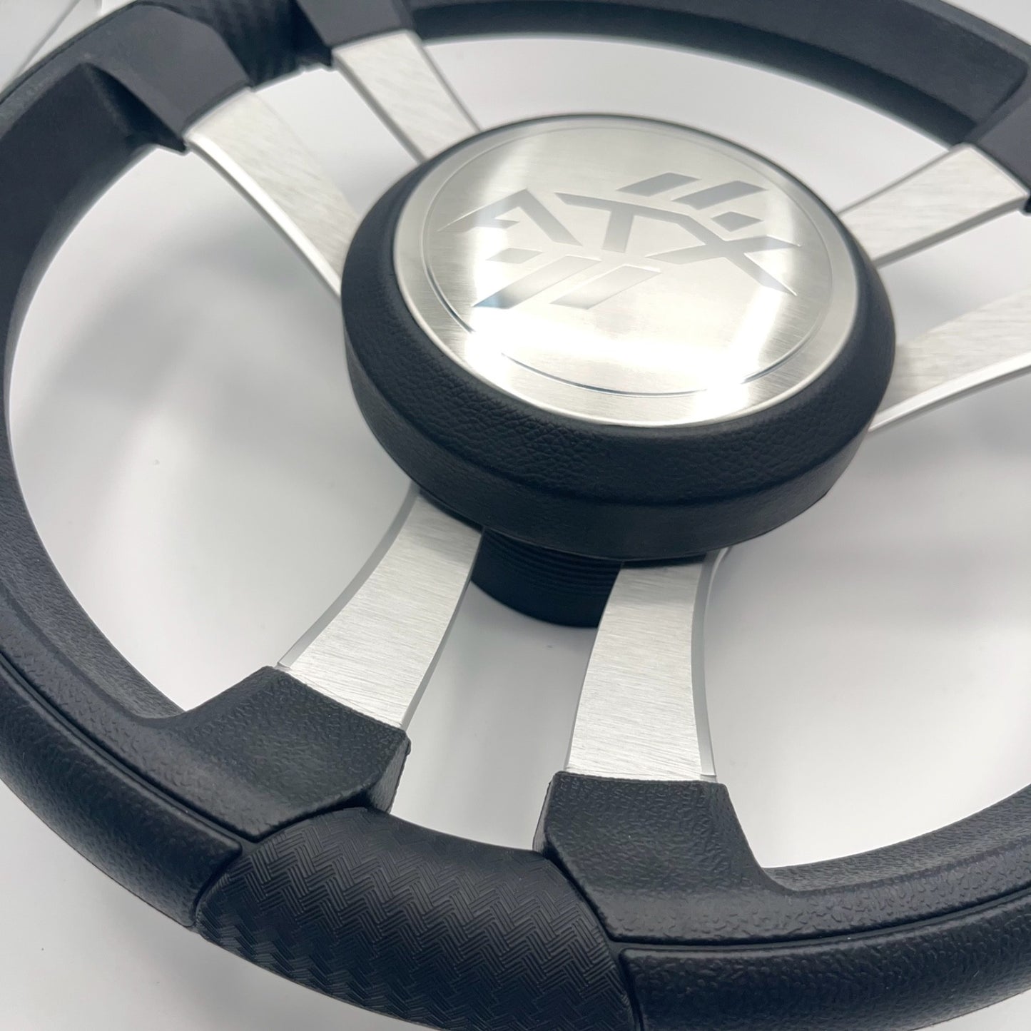 Benaco Boat Steering Wheel Brushed Aluminum Spokes | ATX Boats