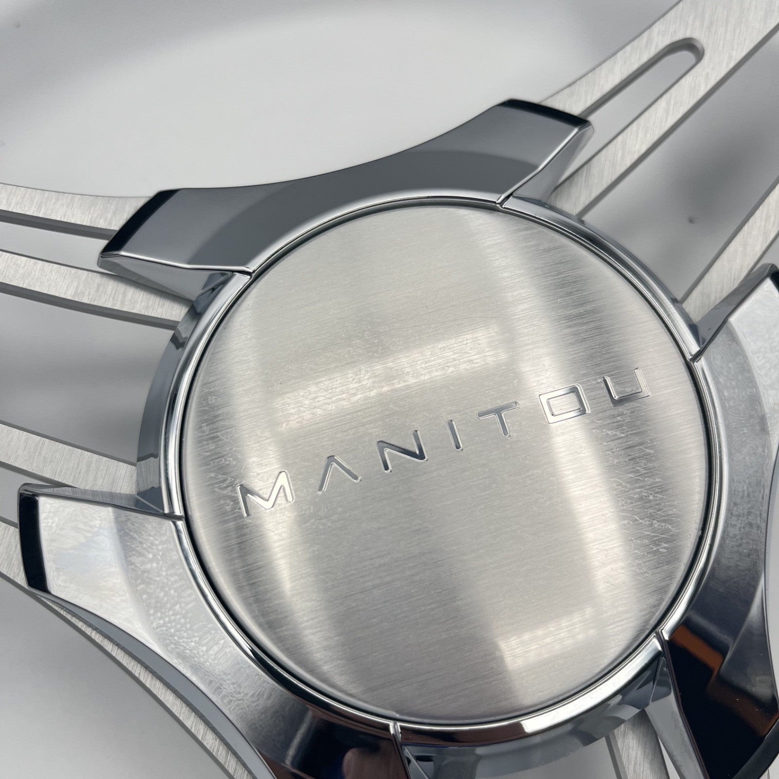 Gussi Italia Boat Steering Wheel Brushed Aluminum Spokes | Manitou Boats