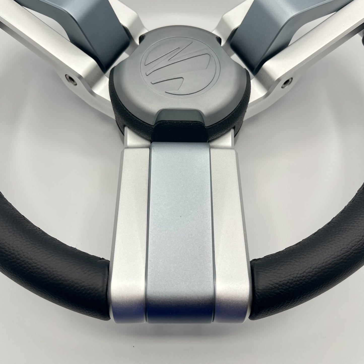 Gussi Italia Marine Steering Wheel Multi Color Gray Aluminum Wheel | Tige