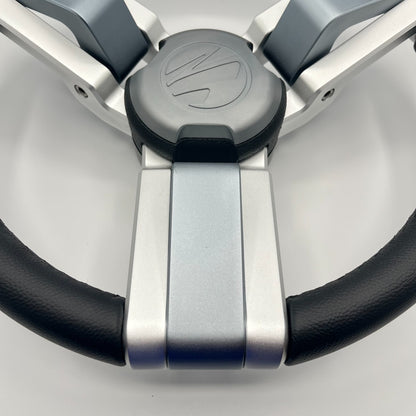 Gussi Italia Marine Steering Wheel Multi Color Gray Aluminum Wheel | Tige