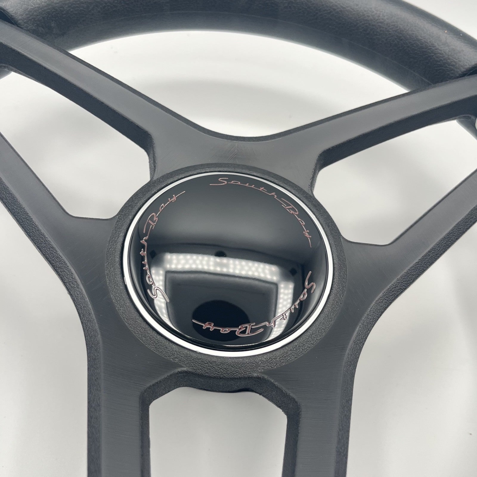 Molino Black w/Soft Touch Urethane Rim Boat Steering Wheel | South Bay Boats