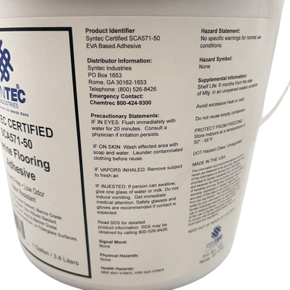 Full Case - 4 Gal. Lot - Syntec Industries Carpet Adhesive Sca571-50 (1 Gallon)