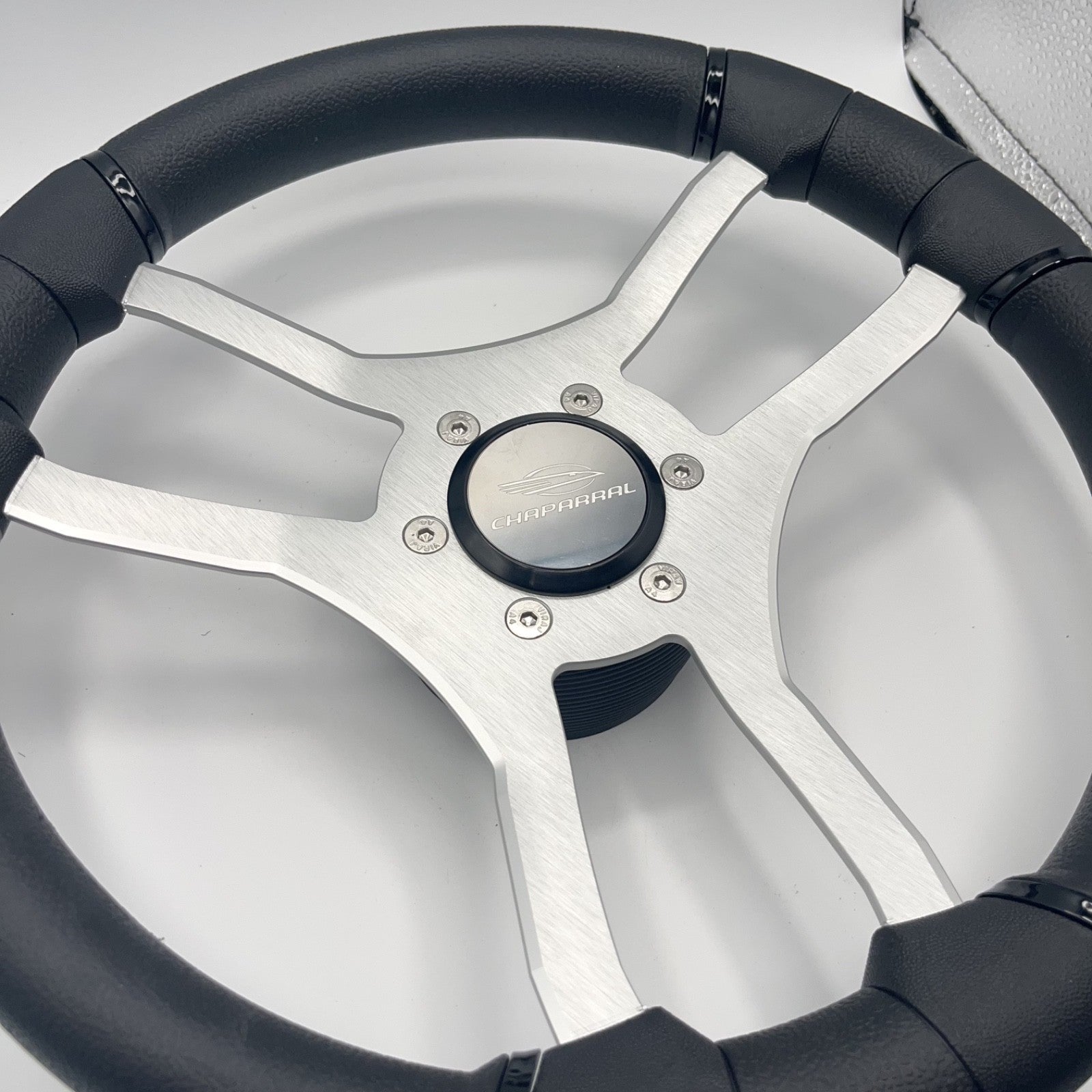 Malera Boat Steering Wheel Brushed Aluminum Spokes | Chaparral Boats
