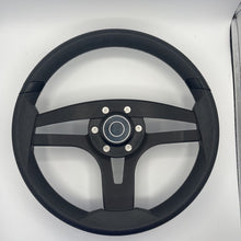 Badia Boat Steering Wheel Brushed Black Aluminum Spokes | Target Snap-in