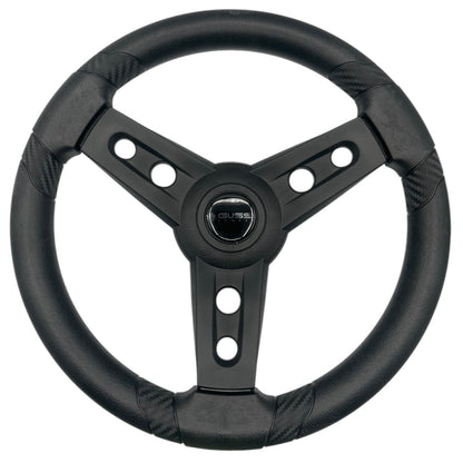 Lugana Black Marine Steering Wheel | Gussi Italia