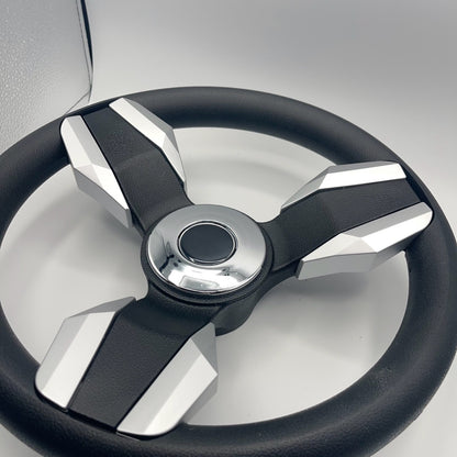 Collina Boat Steering Wheel Brushed Inserts - Keyed ONLY