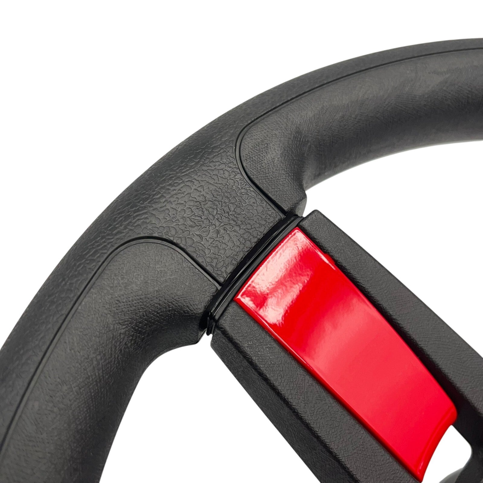 Giazza Golf Cart Steering E-Z-GO HUB Soft Touch Rim ABS Spokes - Red Inserts