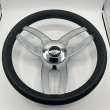 Cabrio Boat Steering Wheel Gray Brushed Alum Spoke | Gussi Italia