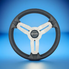 Model 15 Marine Steering Wheel Brushed Aluminum Spokes | Gussi Logo