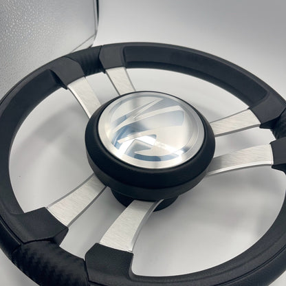 Benaco Boat Steering Wheel Brushed Aluminum Spokes | Tige Boats