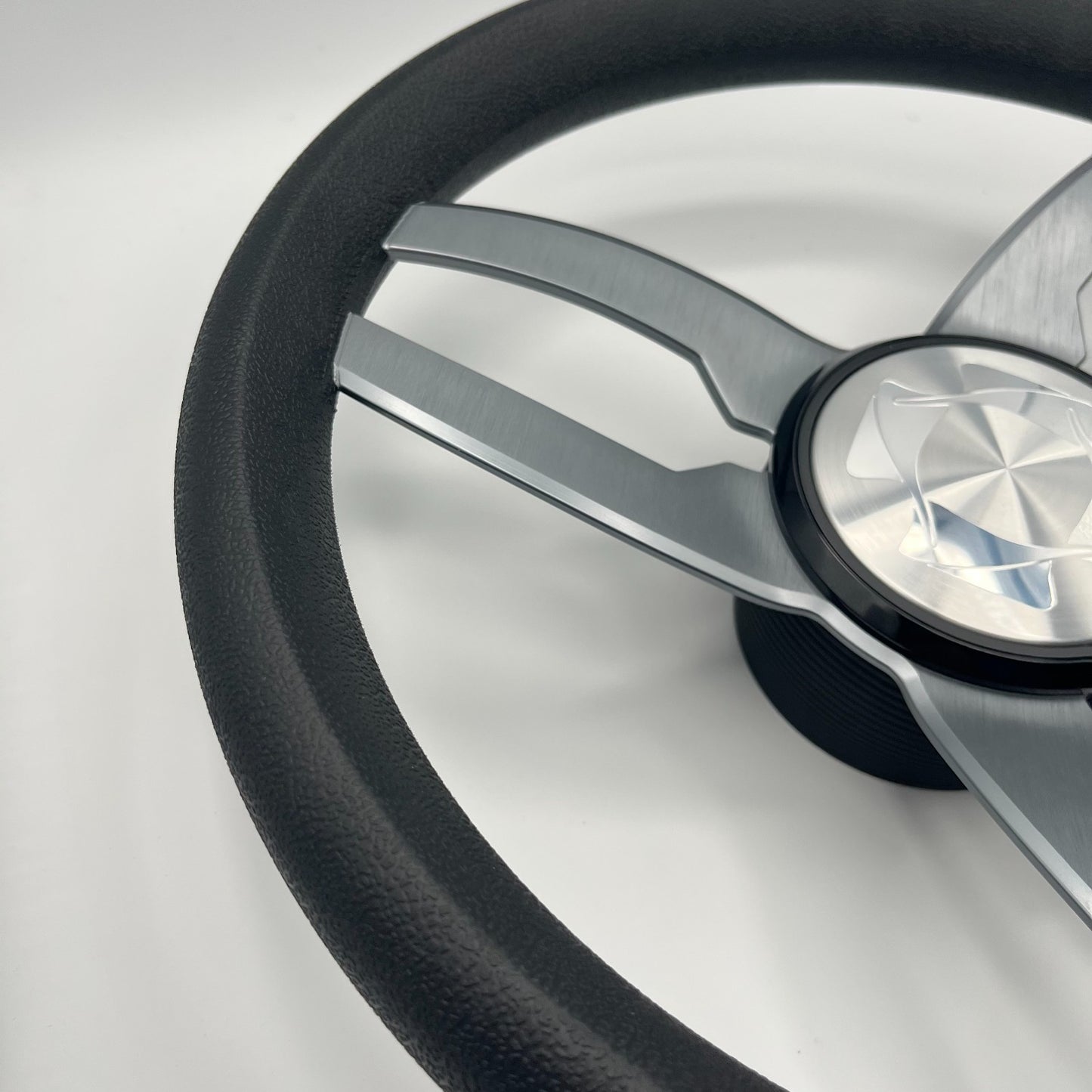 Cabrio Boat Steering Wheel Gray Brushed Alum Spoke | Stingray Boat