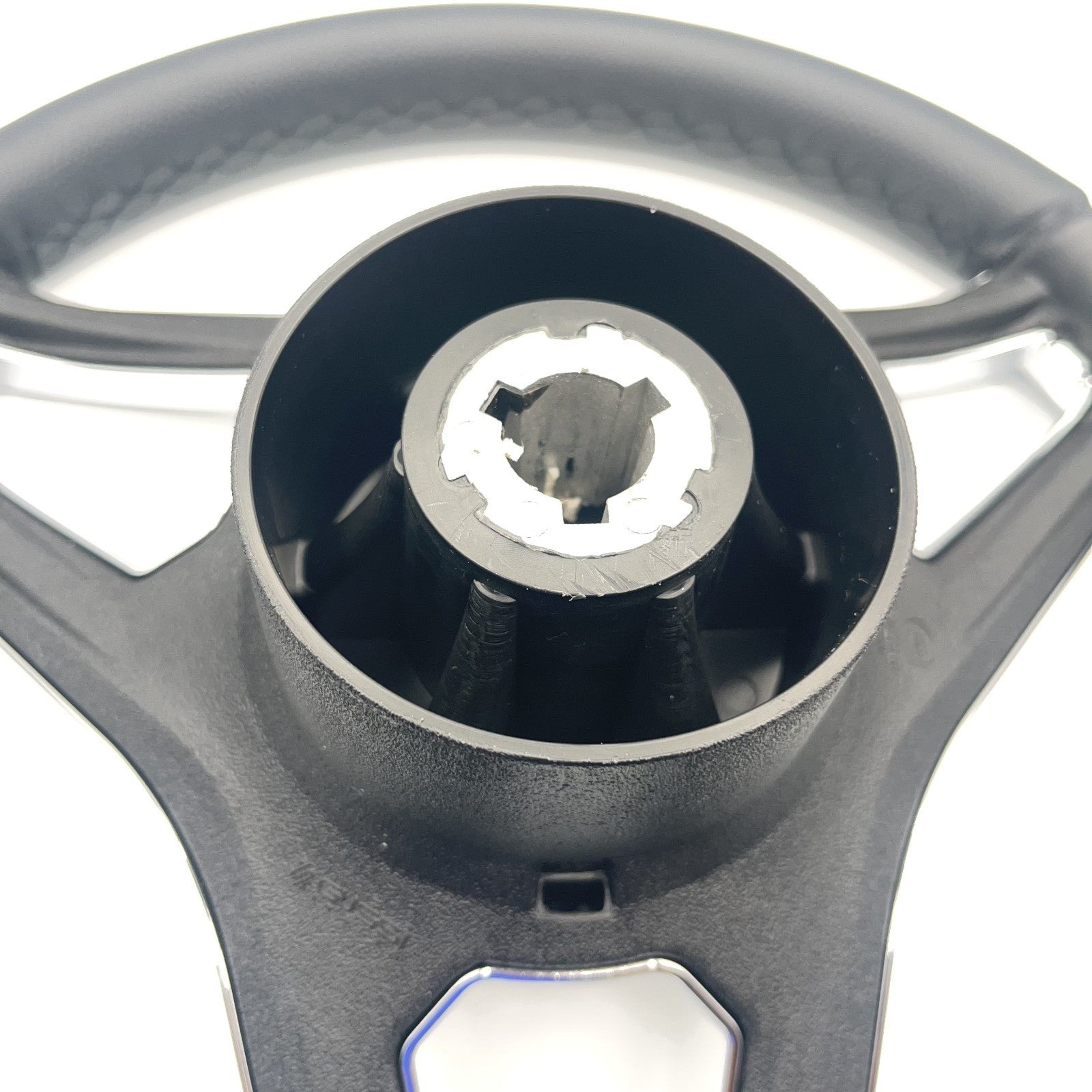 Cobalt Boat Steering Wheel Plastic Spoke Leather Stitched Rim | Cobalt Logo