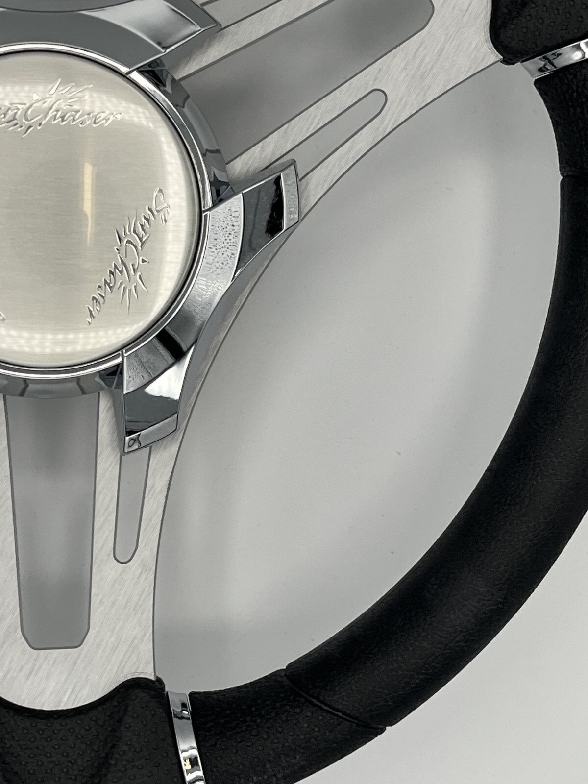 Verona Boat Steering Wheel Brushed Aluminum Spokes | SunChaser
