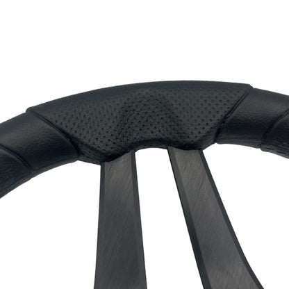 Molinara Marine Steering Wheel Black Brushed Aluminum Spokes | Lowe