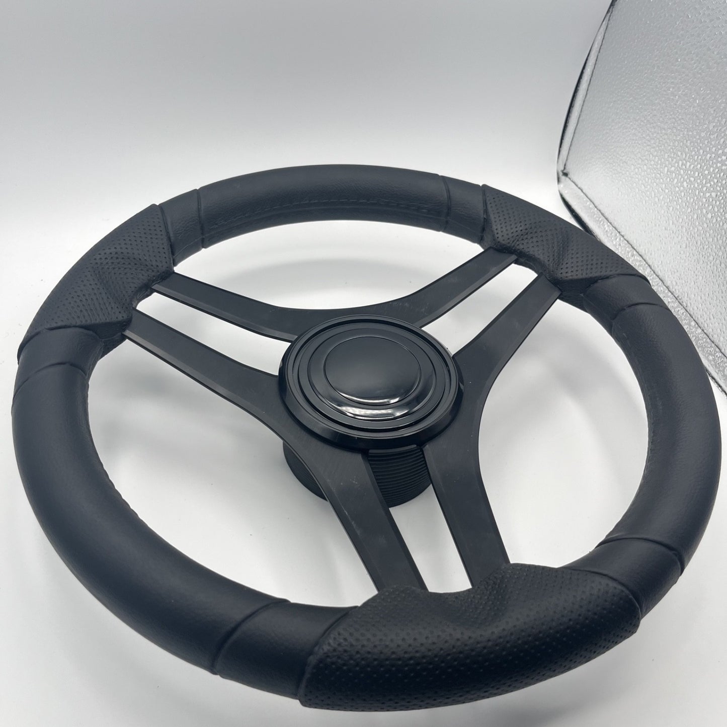 Molinara Marine Steering Wheel Black Brushed Alum Spokes | Lg Black Target