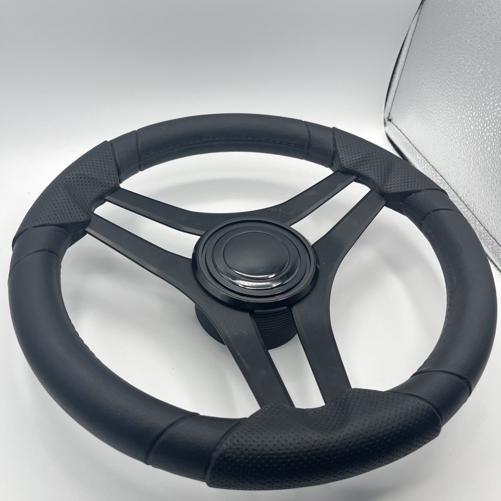 Molinara Marine Steering Wheel Black Brushed Alum Spokes | Lg Black Target