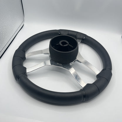 Malera Boat Steering Wheel Chrome Spokes | Starcraft