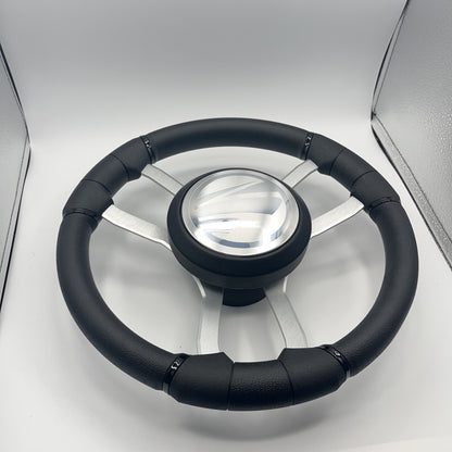 Malera Boat Steering Wheel Brushed Aluminum Spokes | Tige Boats