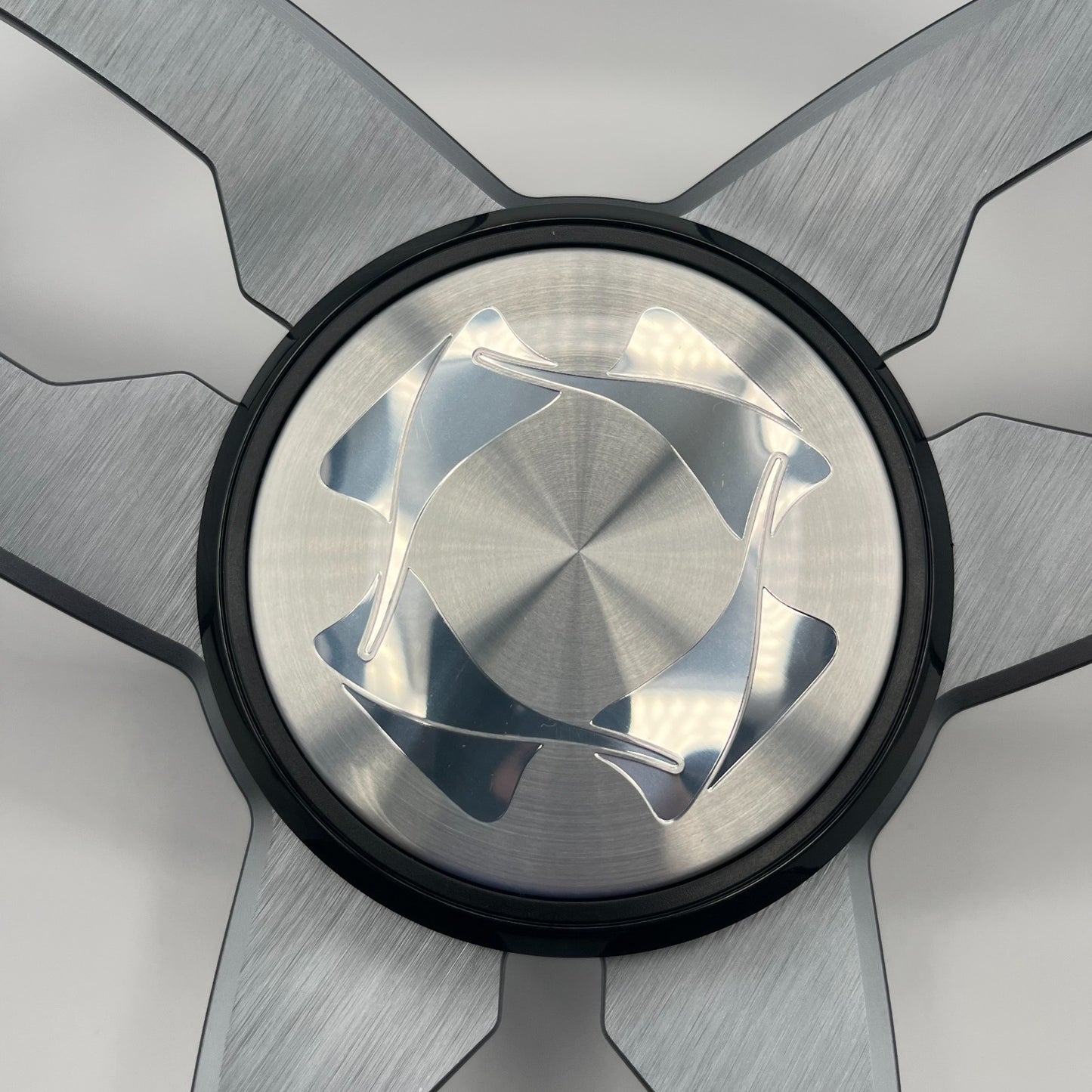 Cabrio Boat Steering Wheel Gray Brushed Alum Spoke | Stingray Boat