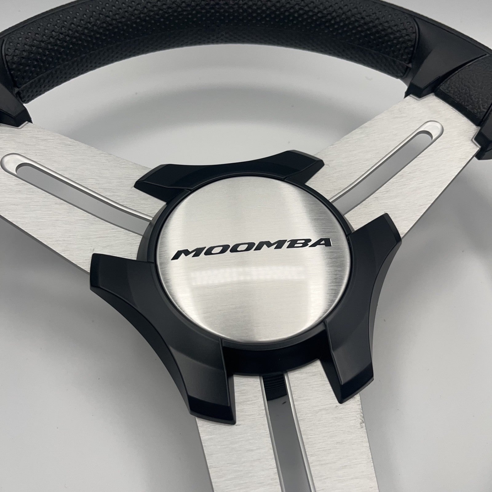 Model 15 Marine Steering Wheel Brushed Aluminum Spokes | Moomba