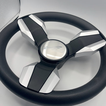 Collina Boat Steering Wheel Brushed Inserts - Keyed ONLY