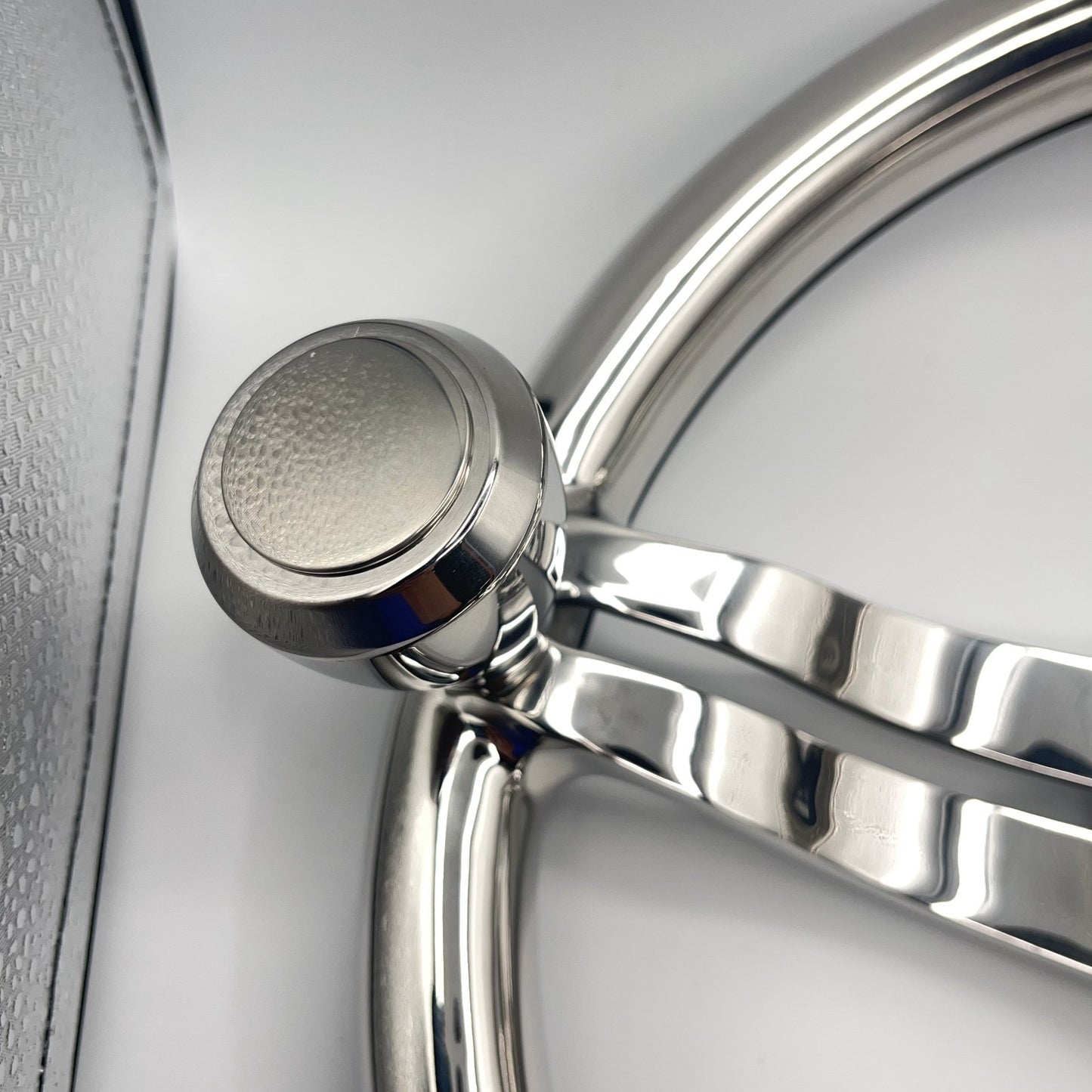 Cimbro Salt Water Boat Steering Wheel+Knob Polished Stainless Steel | Gussi