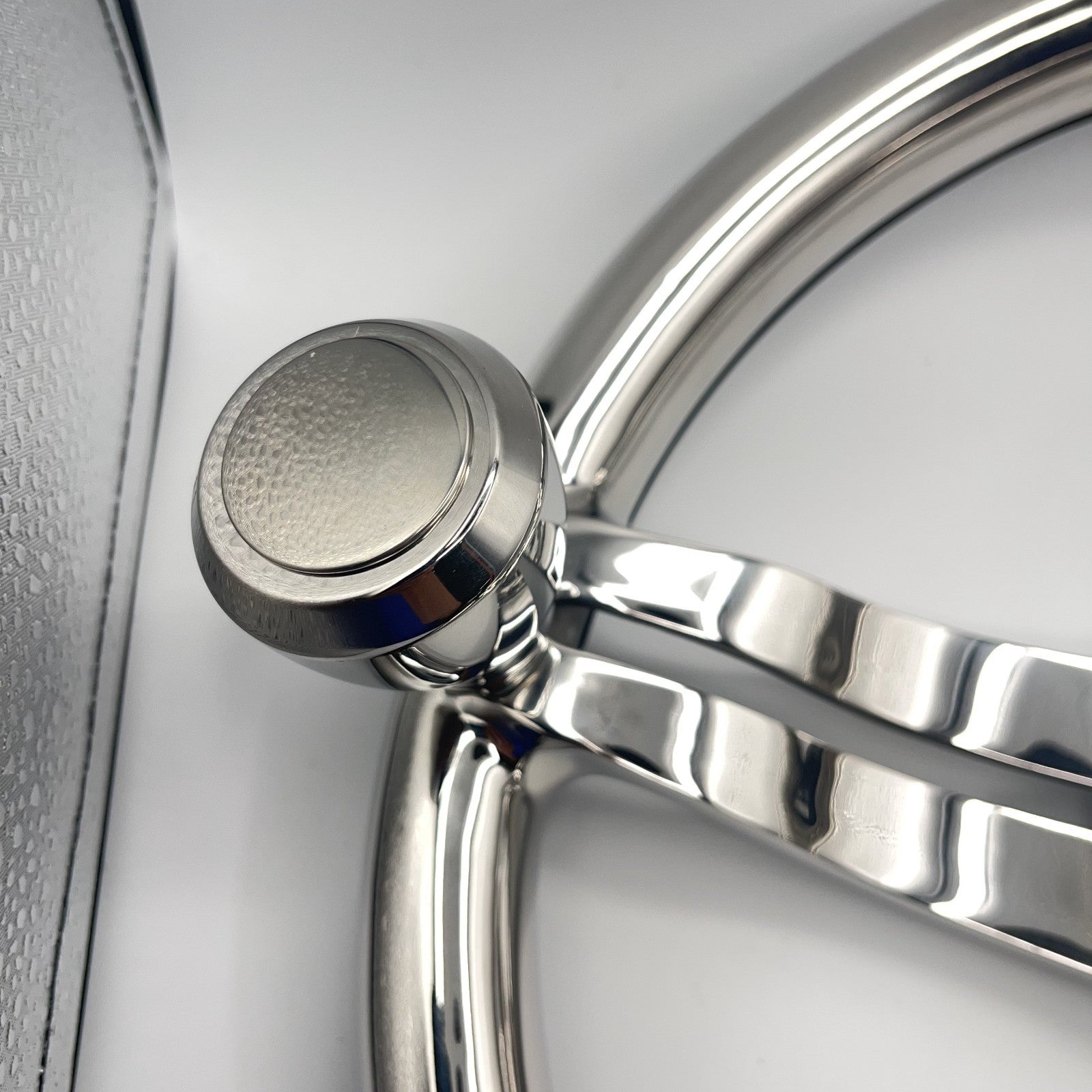 Cimbro Salt Water Boat Steering Wheel+Knob Polished Stainless Steel | Gussi