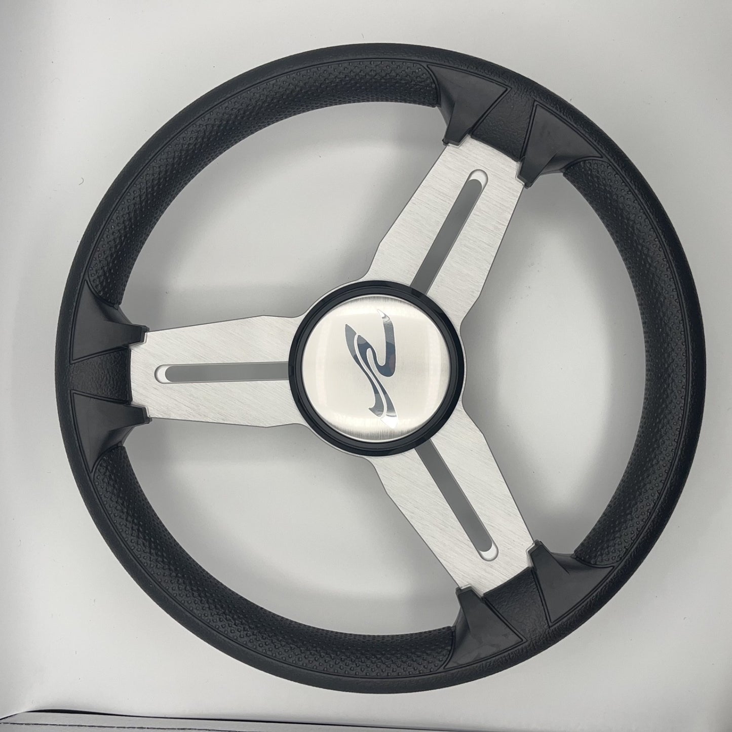 Model 15A Marine Steering Wheel Brushed Alum Spokes | SeaRay Boats