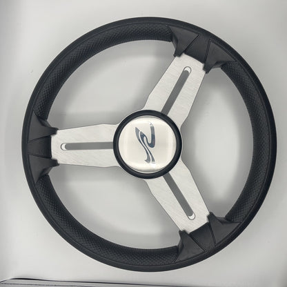 Model 15A Marine Steering Wheel Brushed Alum Spokes | SeaRay Boats