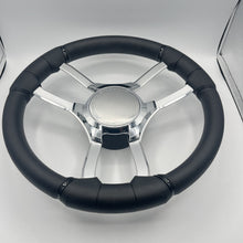 Malera Boat Steering Wheel Chrome Spokes | Starcraft