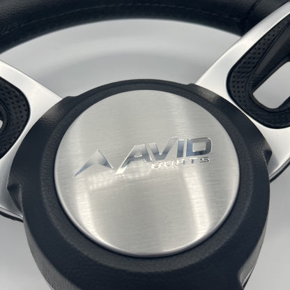 Gussi Italia Black Model 702 Steering Wheel | Avid Boats