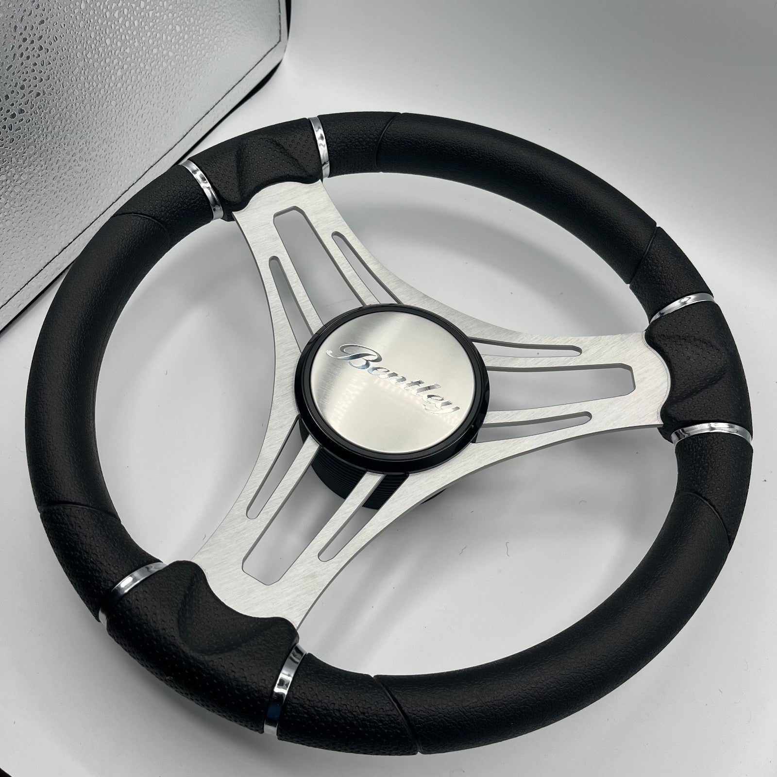 Verona Boat Steering Wheel Brushed Alum Spokes | Bentley