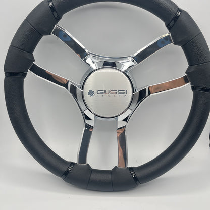 Malera Boat Steering Wheel Chrome Spokes | Gussi Italia