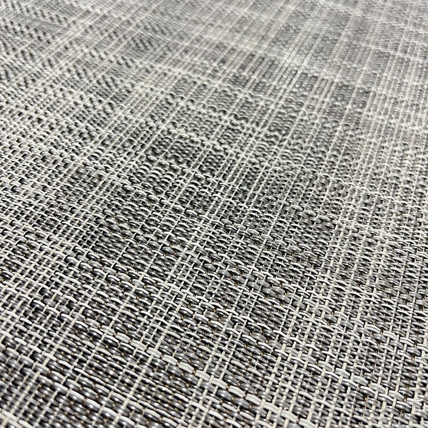 Woven Vinyl Flooring | IKAT - White Silver | 6' Width | Choose Your Length