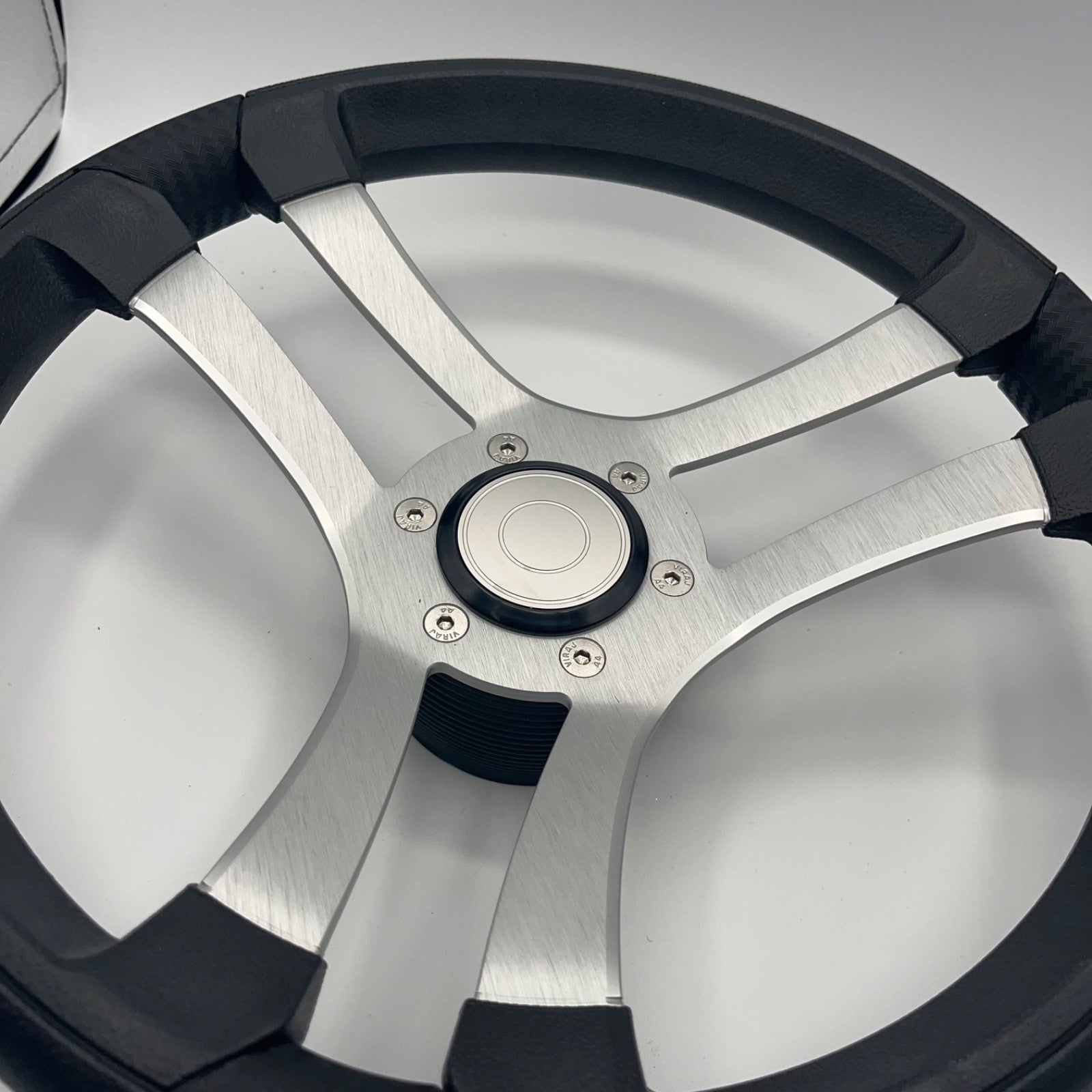 Benaco Boat Steering Wheel Brushed Aluminum Spokes | Target Snap-in