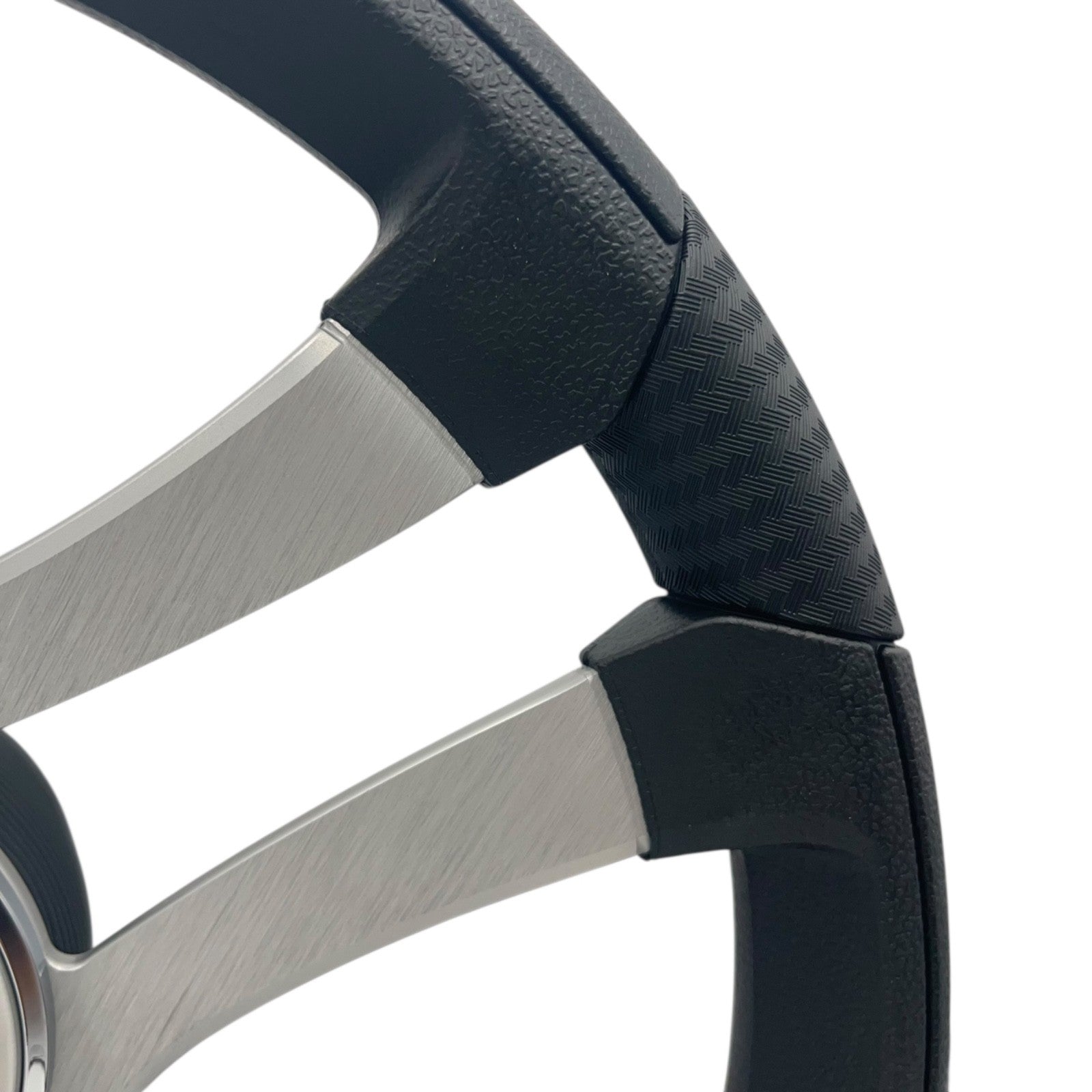 Benaco Boat Steering Wheel Brushed Aluminum Spokes