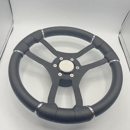 Malera Boat Steering Wheel Black Aluminum Spokes | Chaparral Boats