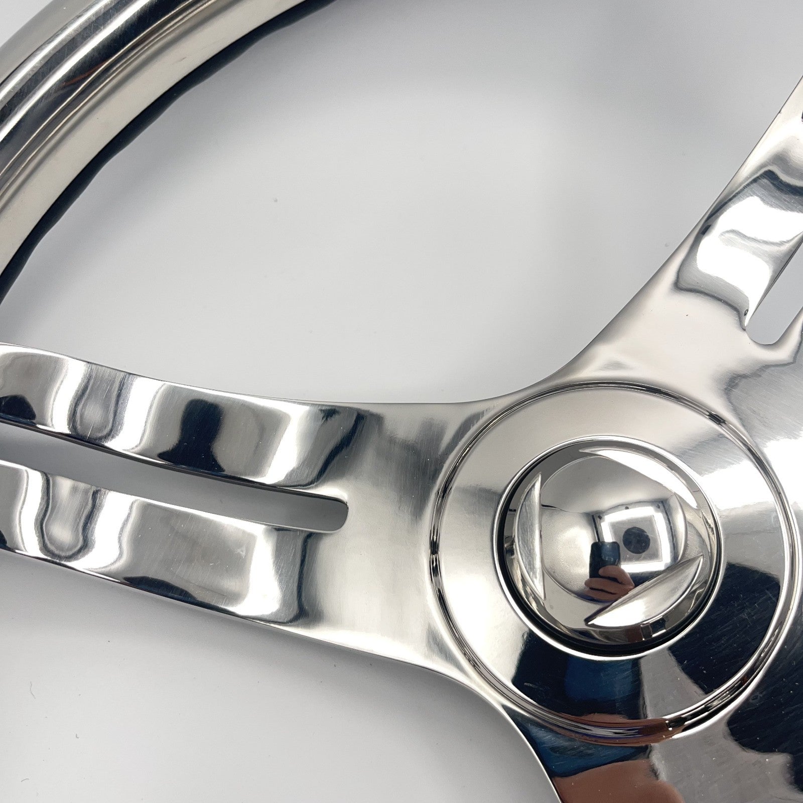 Cimbro Salt Water Boat Steering Wheel+Knob Polished Stainless Steel | Gussi