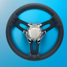Model 15 Boat Steering Wheel Black Brushed Alum Spokes |Legend