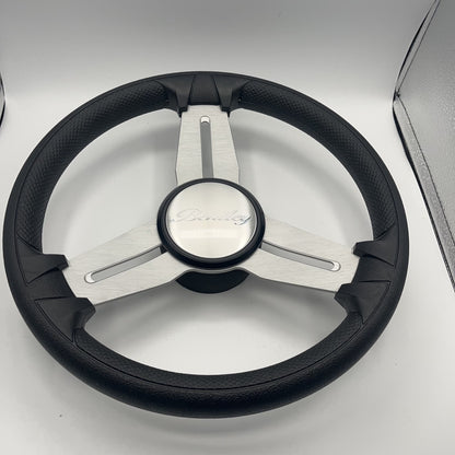Model 15A Marine Steering Wheel Brushed Alum Spokes | Bentley Boats
