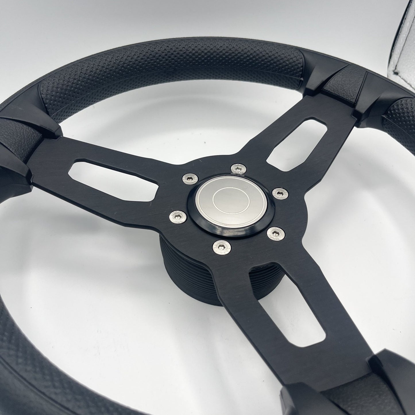 Gussi Italia Model 15 Steering Wheel Blk Brushed Alum Spokes | Target