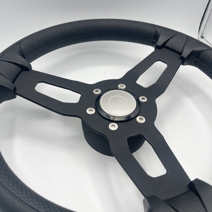 Gussi Italia Model 15 Steering Wheel Blk Brushed Alum Spokes | Target