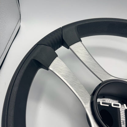 Benaco Boat Steering Wheel Brushed Aluminum Spokes | Lowe Boats
