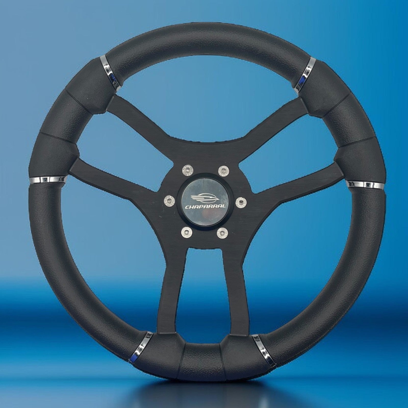 Malera Boat Steering Wheel Black Aluminum Spokes | Chaparral Boats