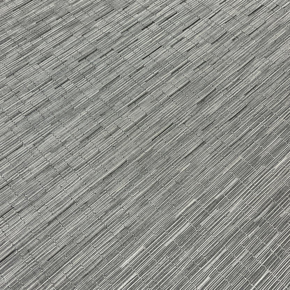 Woven Vinyl Flooring | Thatch - Steel | 6' W | Choose Your Length