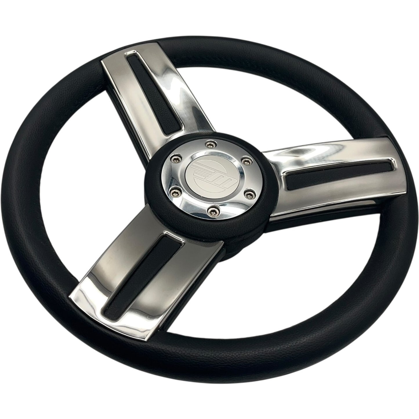 Gussi Italia Marine Steering Wheel Stainless Steel Spoke Soft Touch Rim | Malibu