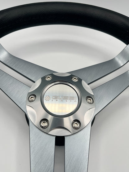 W208 Steering Wheel Gray Brushed Alum Spoke | Gussi Italia