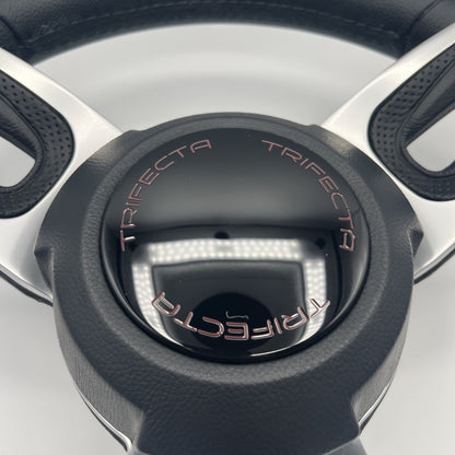 Gussi Italia Black Model 702 Steering Wheel | Trifecta Boats