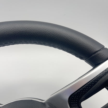 Gussi Italia Black Model 702 Steering Wheel | Monterey Boats Logo