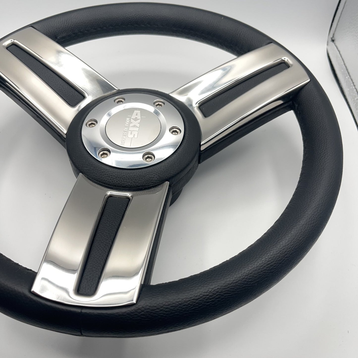 Gussi Italia Marine Steering Wheel Stainless Steel Spokes Soft Touch Rim | Axis